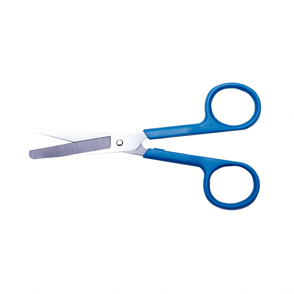 Scissors with Plastic Handle (13 cm; Sharp/Blunt) Blue