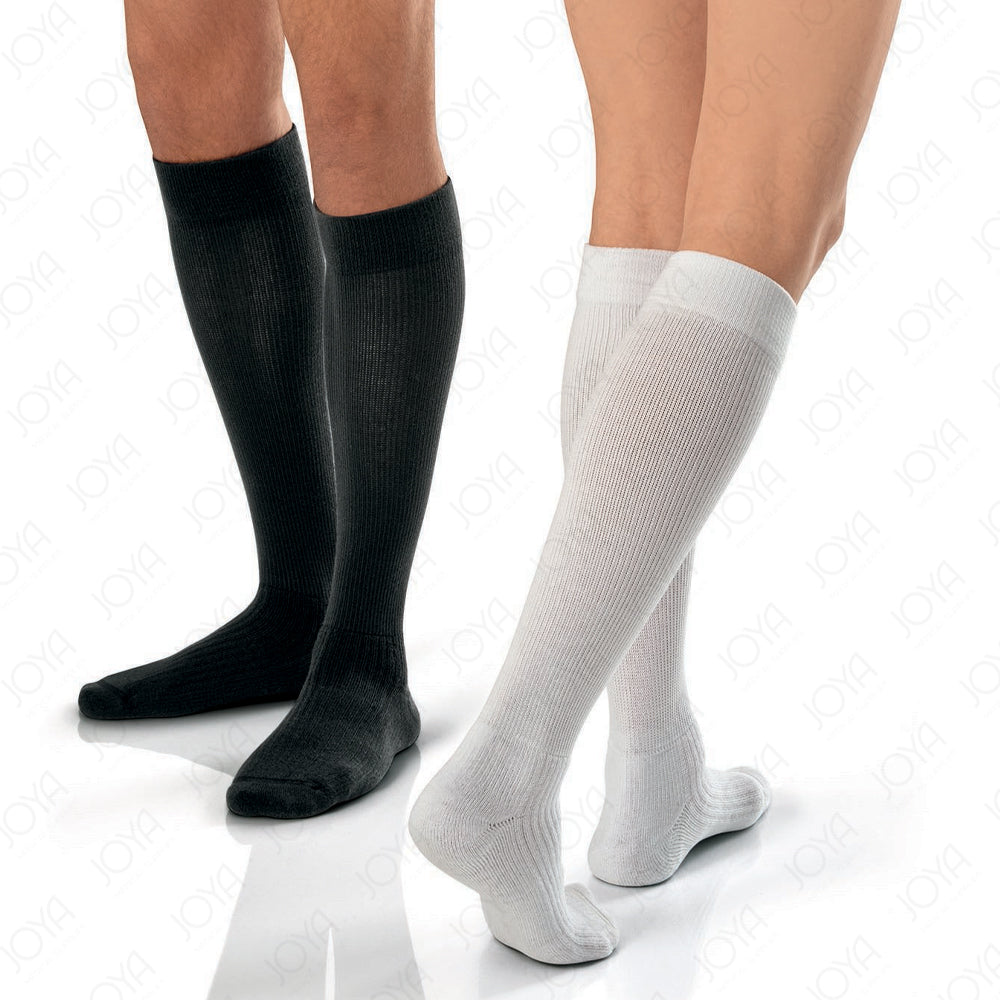 JOBST Activewear Unisex 15-20mmHg White Large Knee High Closed Toe