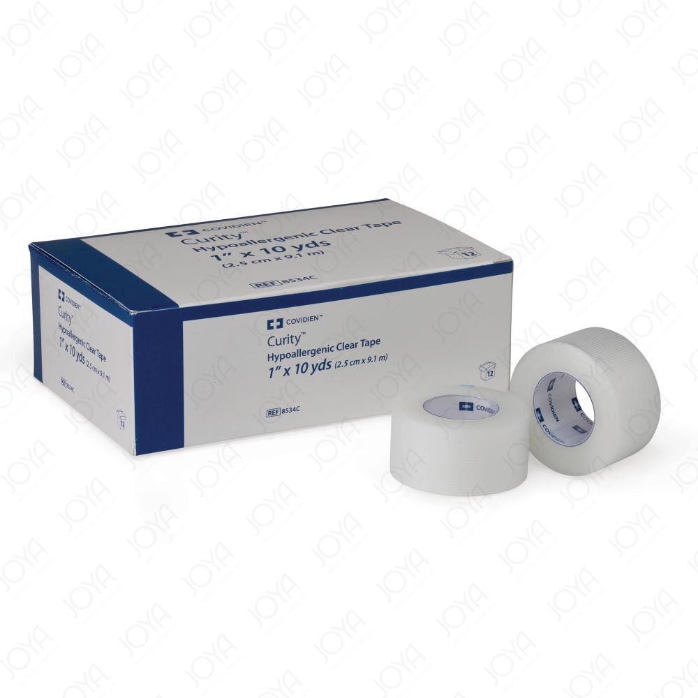 Kendall Hypoallergenic Clear Tape 7.6cm x 9.1m