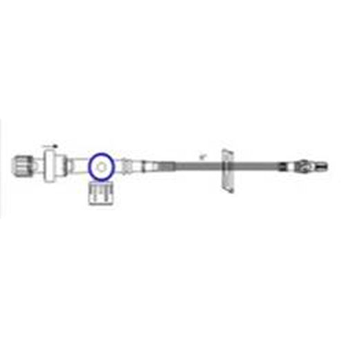 Extension set with Stop Cock Extension Set 102 Valve, Check Valve, Clamp, 22cm