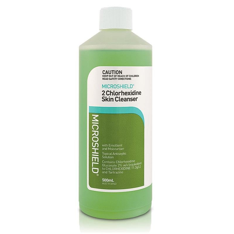 Microshield 2 Chlorhexidine Skin Cleanser 500mL ea