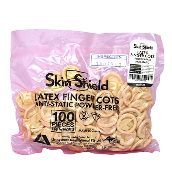 Skin Shield Finger Cots Medium 100
