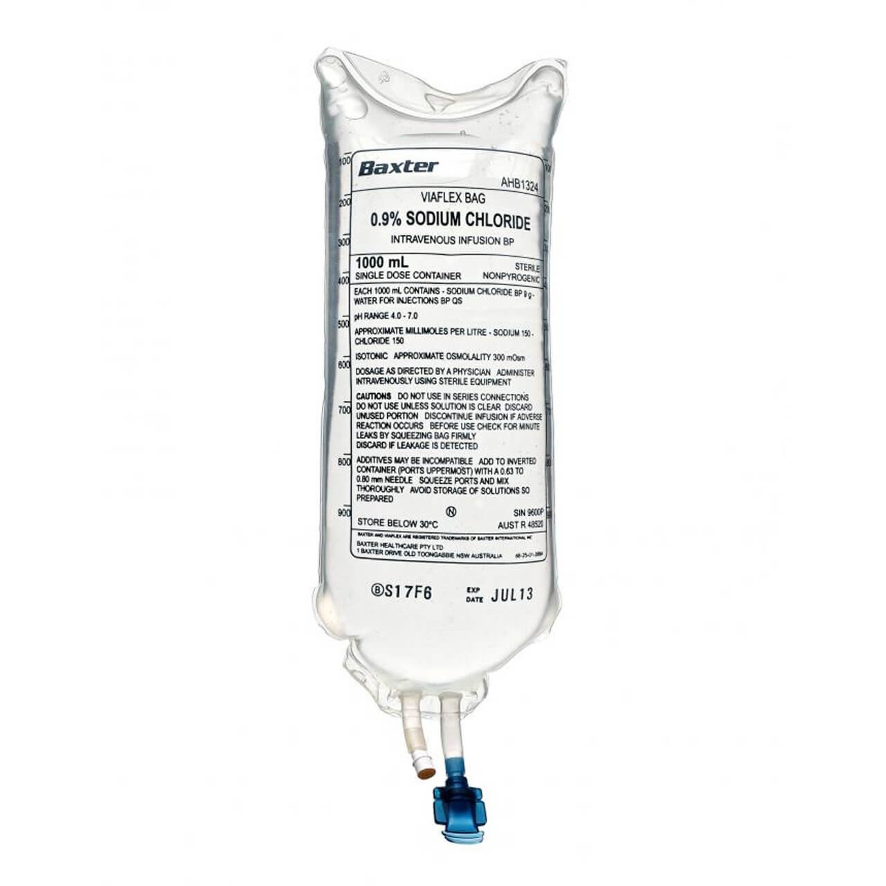 Sodium Chloride .9% IV 1L ea