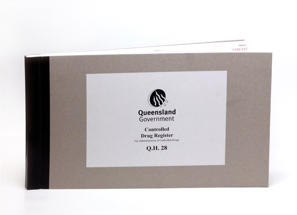 Drug Register Book QLD ea