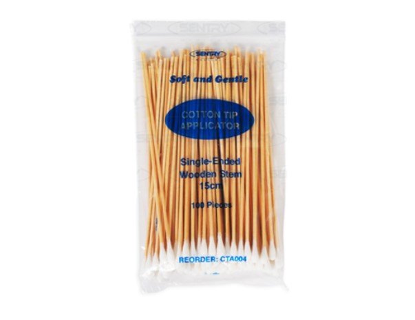 Cotton Tips Wooden 15cm 100pk
