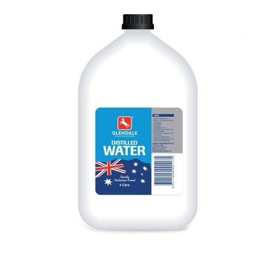 Distilled Water Glendale 4ltr x 3 ctn