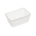 Rectangular Clear Plastic Container 750ml 500