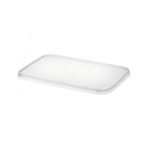 Rectangular Clear Plastic Container Lids 750ml 500