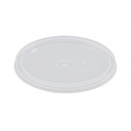 Round Clear Plastic Container Lids 280ml 500