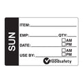 Label Prep Dissolvable Sunday 49x75mm 250 roll