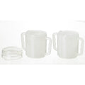 Homecraft Two Handled Mug, 270ml, Pair, with Spout and Splash Lids
