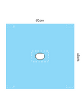 Protex®4 Surgical Drape Oval Aperture Corner Tabs 60x60cm - Ctn/100