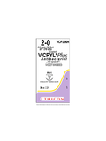 Coated VICRYL Plus Antibacterial Suture Absorbable Violet 2-0 70cm - Box/36