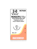 Monocryl* Plus Antibacterial Sutures Absorbable Violet 2-0 90cm - Box/36