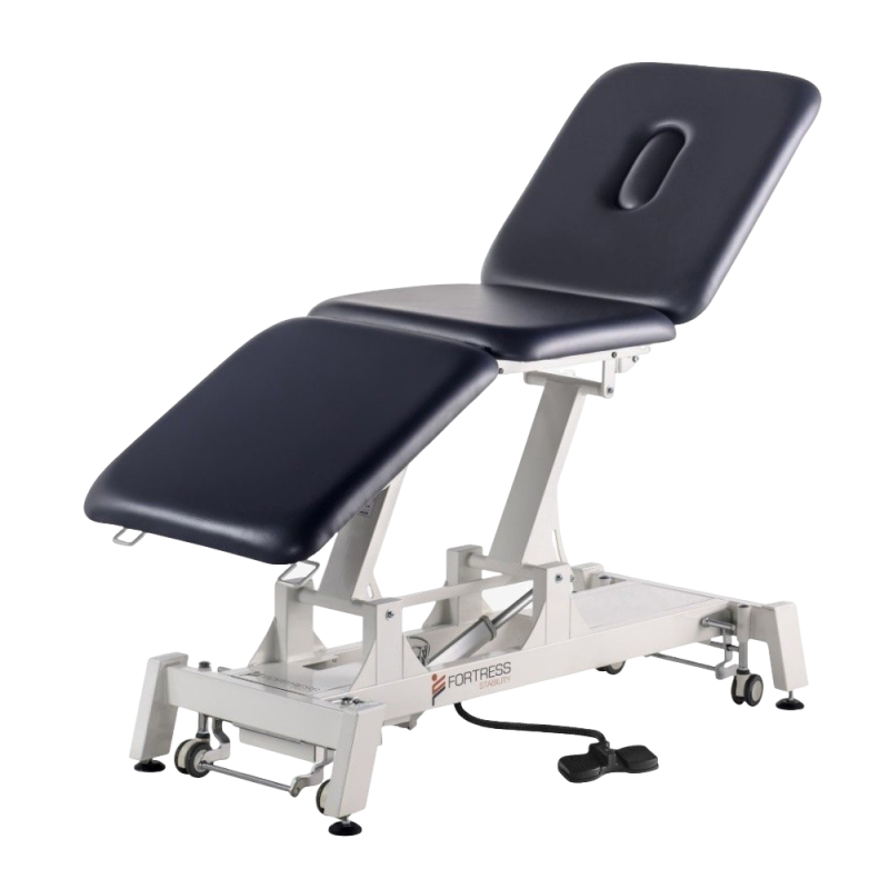 fortress stability premium 3-section / white frame / navy upholstery