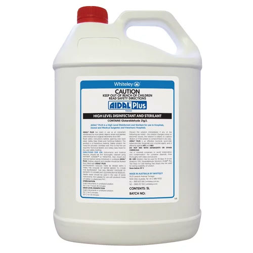 Whiteley Aidal Plus High Level Disinfectant and Sterilant 5 Litres