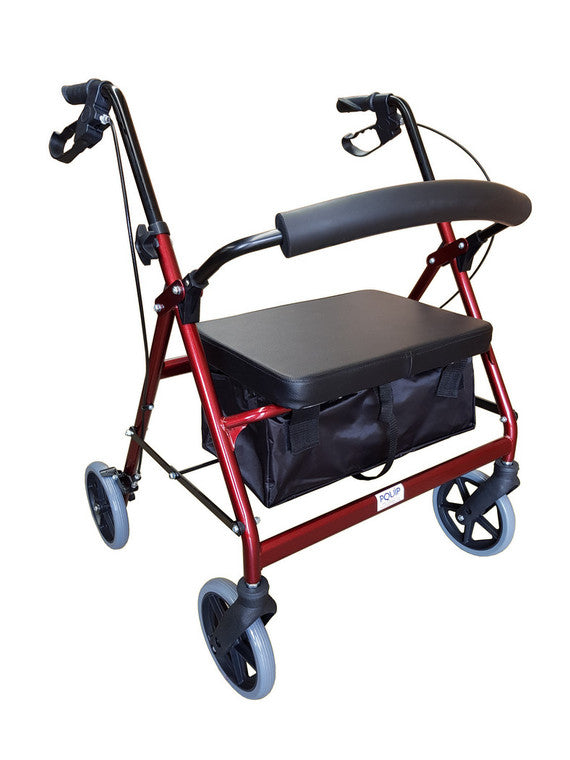 PAB800 180kg HEAVY DUTY EXTRA WIDE 8" WHEEL STEEL ROLLATOR