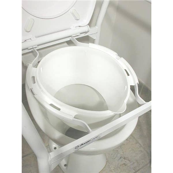 Splashguard for Folding Over Toilet Aid