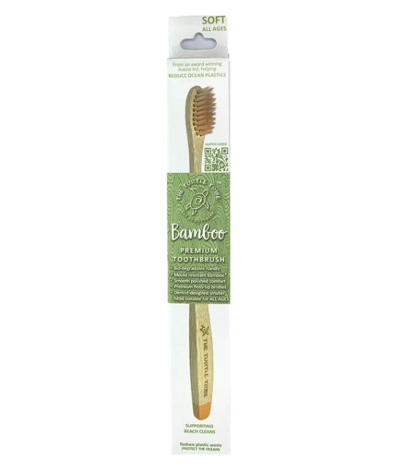 Bamboo Toothbrush Soft Winter ORANGE 12