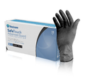 safetouch advanced guard black nitrile exam gloves