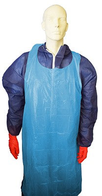 Apron Blue Disposable Mediflex 100