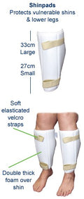 Shin Pads Pelican Lge pair