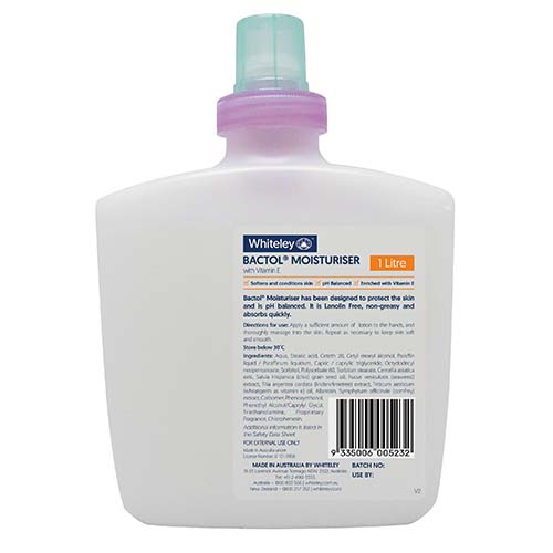 Whiteley Bactol Clear Antibacterial Hand Rub Colour Free 1 Litre