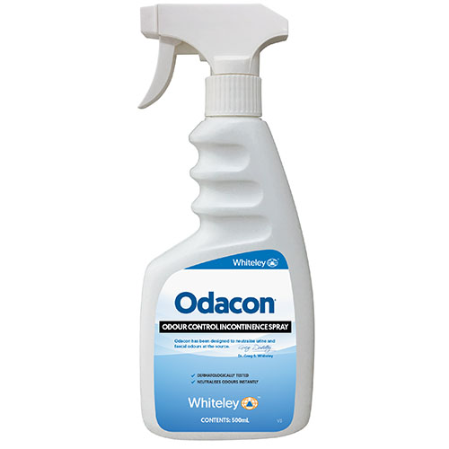 Whiteley Odacon Odour Control Incontinence Neutraliser With Trigger Spray 500ml