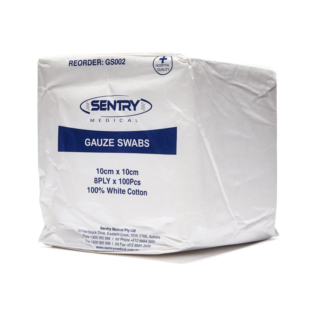 Sentry Gauze Swab 10cmx10cm n/st 100