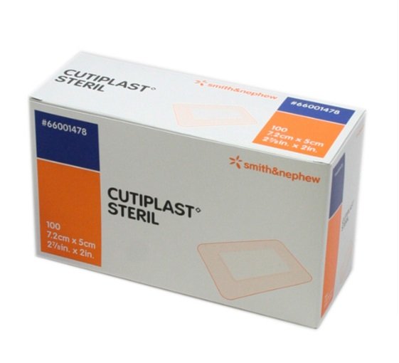 Cutiplast Sterile 7.2cmx5cm 100
