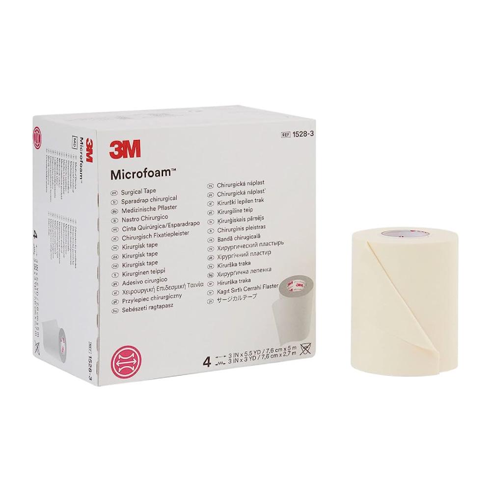3M Microfoam Surgical Tape 7.5 cm x 3 m (5m Fully Stretched)