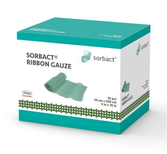Sorbact Ribbon Gauze 10cmx200cm 10