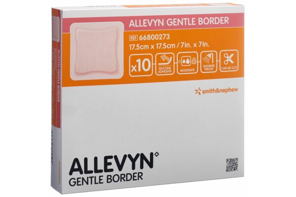 Allevyn Gentle Border 17.5x17.5cm 10