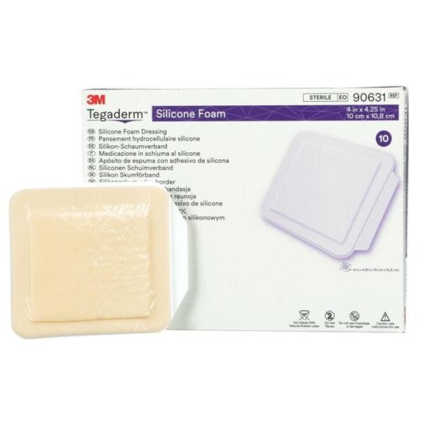 3M Tegaderm Silic Foam Non-Border 10cmx10.8cm 10