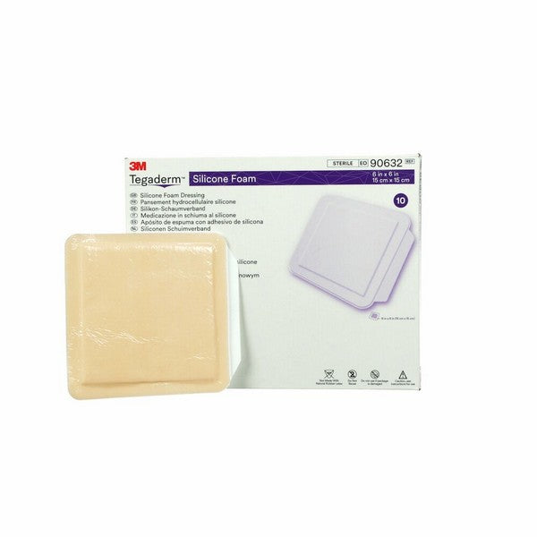 3M Tegaderm Silic Foam Non-Border 15cmx15cm 10