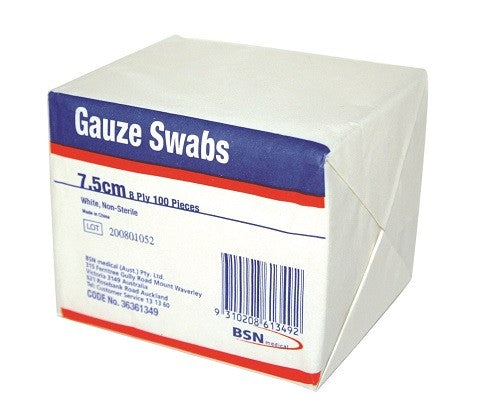 BSN Gauze Swab 7.5x7.5cm n/st 100