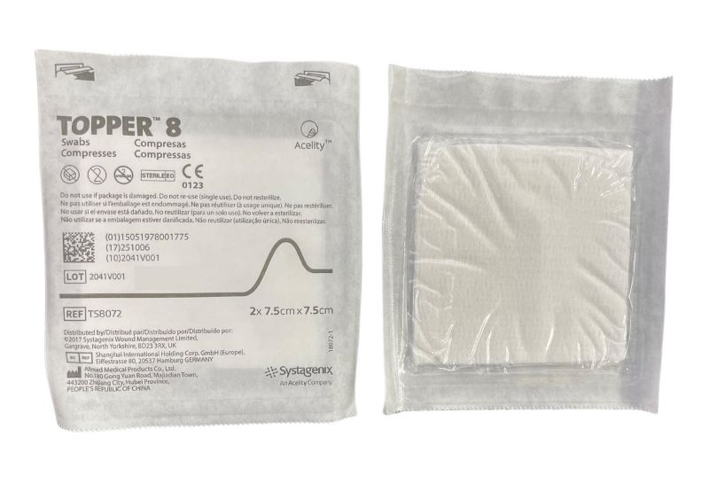 Topper Gauze Non Woven (8 Ply) 7.5cmx7.5cm n/st 200