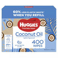 Huggies Thick Baby Wipes Coconut Oil  Mega Pack