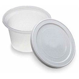 Sammons Preston Putty Container, with Lid, 88ml (3oz), 10/pack