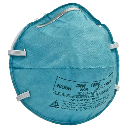 3M N95 Health Care Respirator Standard Size Turquoise