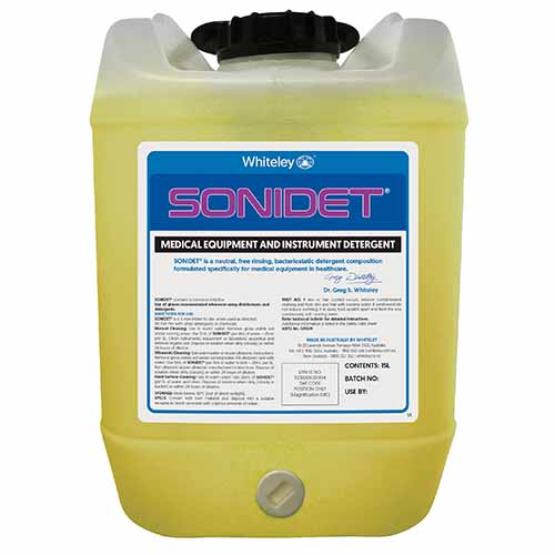 Whiteley Sonidet Ultrasonic Medical Equipment And Instrument Detergent 15 Litres