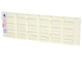stok-pak plastic louvre panel / small / 153mm x 460mm / beige / each