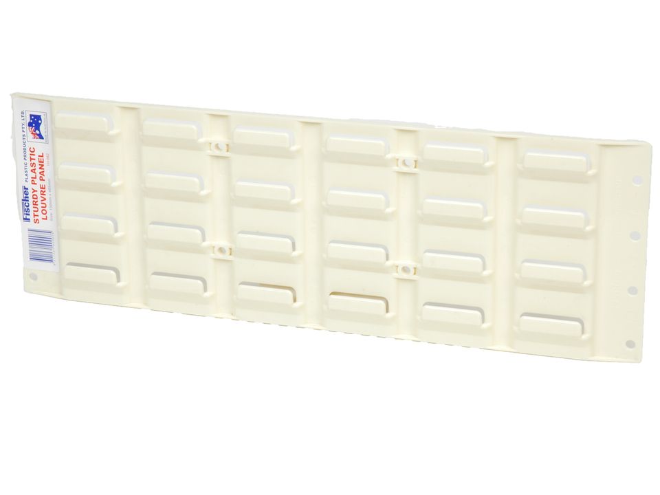 stok-pak plastic louvre panel / small / 153mm x 460mm / beige / each