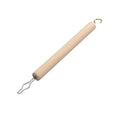 Button Hook and Zip Puller, Wooden Handle
