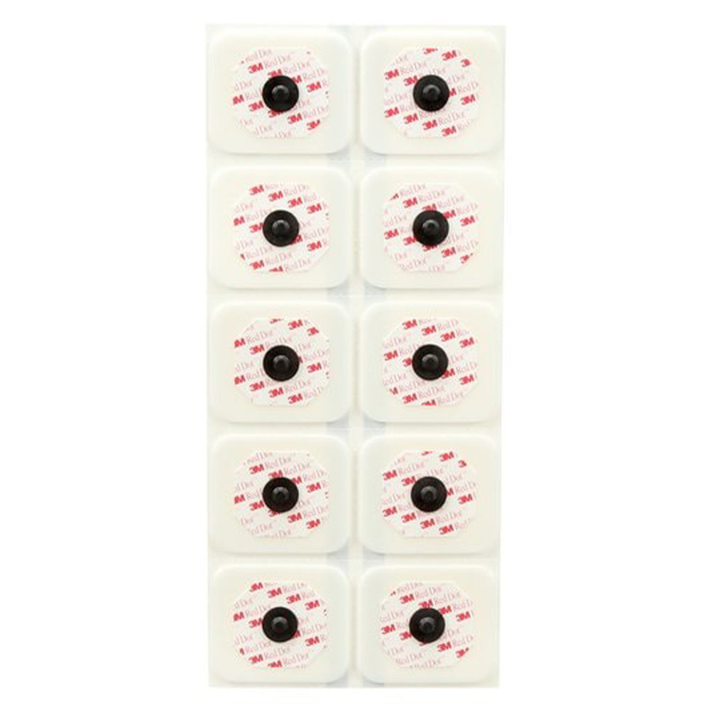 3M Red Dot Radiolucent Monitoring Electrode with Foam Tape and Sticky Gel
