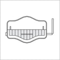 Terry Thermal Pack Cover, to fit Cervical Pack (Length 610mm)