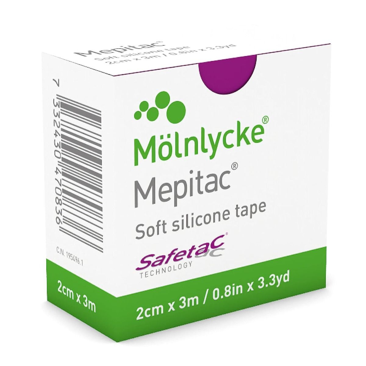 mepitac silicone tape / 2cm x 3m/ each