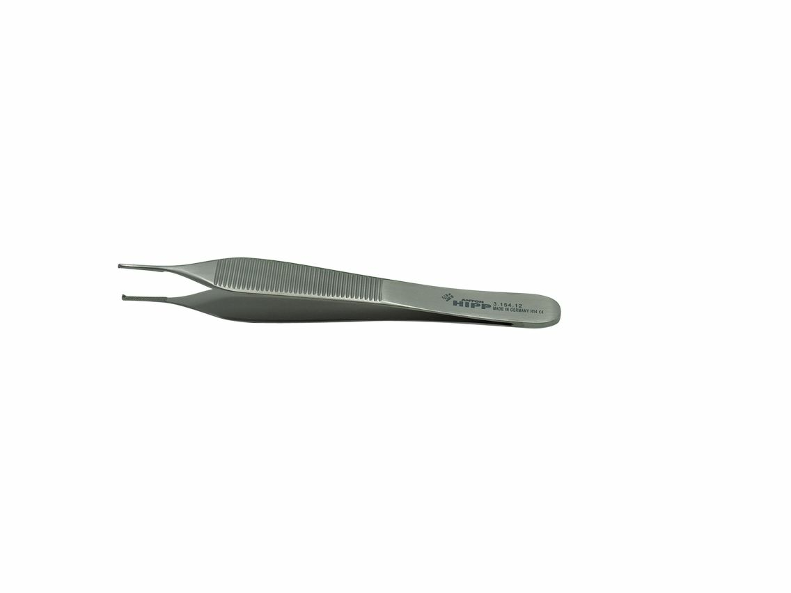 HIPP Tissue Forceps Adson 1×2 with tying platform 12cm