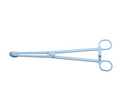 st rampley forceps / plastic / 24cm / blue / each