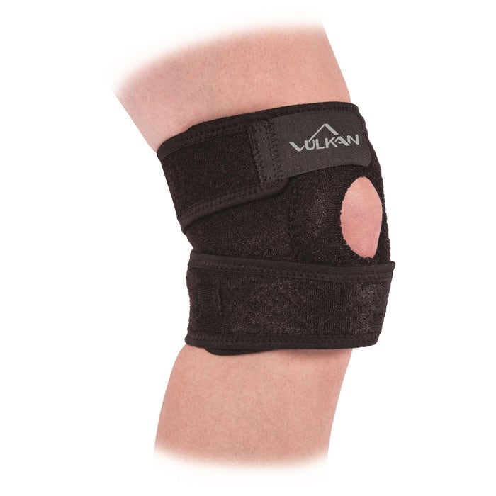 VULKAN Open Knee Support, Universal Size, Black